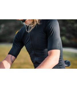lightweight cycling jersey sleeve black mirai pedaled