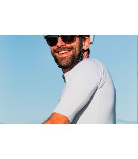 lightweight cycling jersey sleeve white mirai pedaled