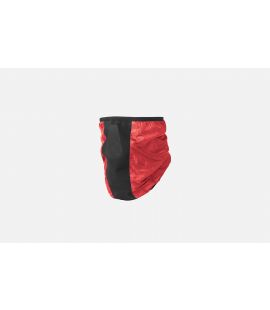 men alpha cycling neck warmer coral red tokaido pedaled detail