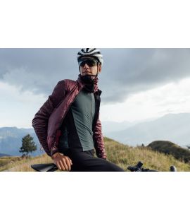 men alpha jacket performance burgundy mirai pedaled