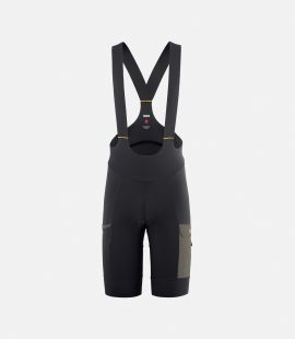 Cycling Cargo Bib Short Black for Men - Front - Odyssey | PEdALED
