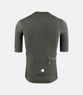 Cycling Cargo Jersey Grey for Men - Back - Odyssey | PEdALED
