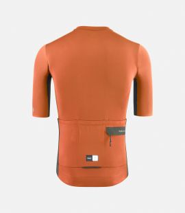 Cycling Cargo Jersey Orange for Men - Back - Odyssey | PEdALED
