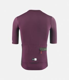 Cycling Cargo Jersey Purple for Men - Back - Odyssey | PEdALED
