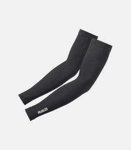 men cycling arm warmer black essential left pedaled