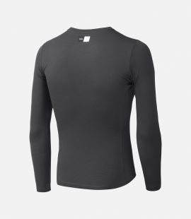 men cycling baselayer charcoal grey odyssey back pedaled