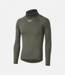 men cycling baselayer deep winter grey essential front pedaled