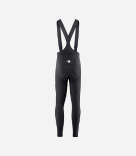 Cycling Winter Bib Tight Black for Men - Back - Element | PEdALED
