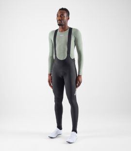 men cycling winter tight black element total body front | PEdALED
