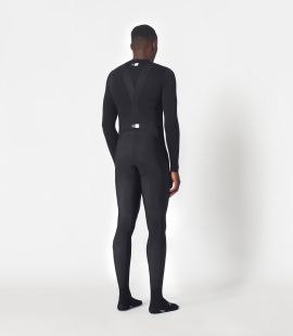 men cycling winter tight black essential total body back | PEdALED

