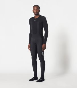 men cycling winter tight black essential total body front | PEdALED
