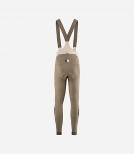 Cycling Winter Bib Tight Brown for Men - BAck - Element | PEdALED
