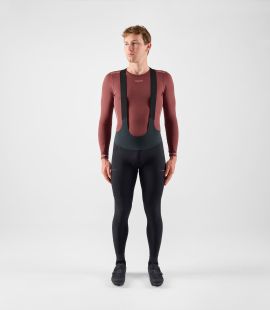 men cycling winter tight black odyssey total body front | PEdALED
