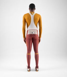 men cycling winter tight dark red odyssey total body back | PEdALED
