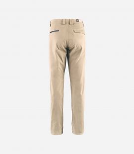 Cycling Cotton Pants Beige for Men - Back - Lifewear | PEdALED
