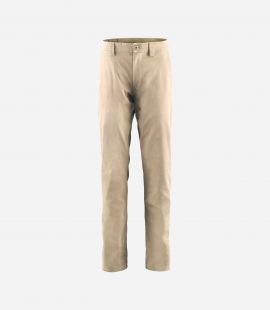 Cycling Cotton Pants Beige for Men - Front - Lifewear | PEdALED
