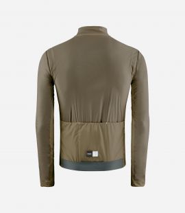 Cycling Insulated Jacket Green for Men - Back - Element | PEdALED
