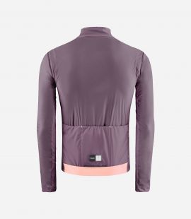 Cycling Insulated Jacket Lilac for Men - Back - Element | PEdALED