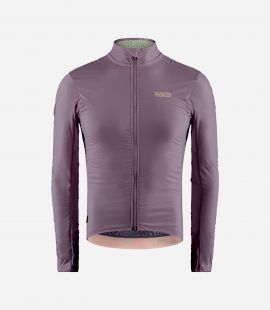 Cycling Insulated Jacket Lilac for Men - Front - Element | PEdALED
