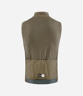 Cycling Insulated Vest Green for Men - Back - Element | PEdALED
