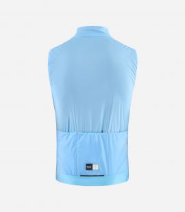 Cycling Insulated Vest Light Blue for Men - Back - Element | PEdALED
