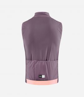 Cycling Insulated Vest Lilac for Men Back Element | PEdALED