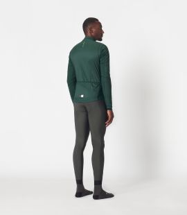 men cycling jacket alpha green essential total body back | PEdALED
