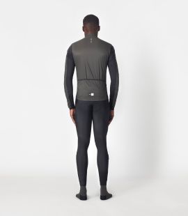 men cycling jacket alpha grey essential total body back | PEdALED
