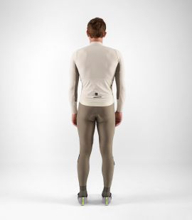 men cycling jersey long sleeve off white element total body back | PEdALED
