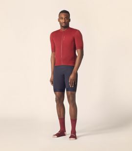 men cycling jersey red mirai total body front pedaled