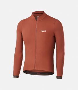 Cycling Jersey Red for Men - Front - Essential | PEdALED
