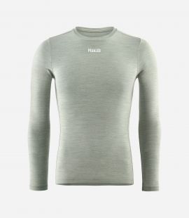 Cycling Merino Base Layer Green- Front - Element | PEdALED
