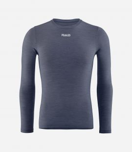 Cycling Merino Base Layer Navy- Front - Element | PEdALED
