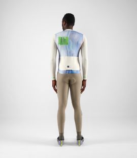 men cycling longsleeve jersey godai off white total body back pedaled