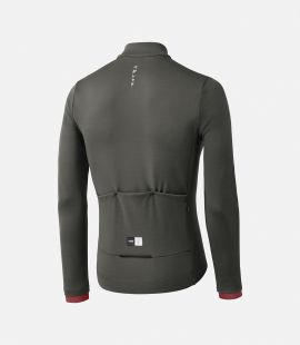 Cycling Jersey Grey Merino for Men - Back - Essential | PEdALED
