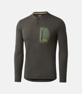 Cycling Jersey Longsleeve Grey for Men - Front - Jary | PEdALED