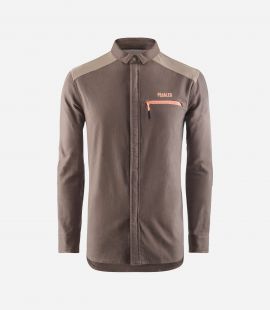 Cycling Shirt Brown for Men - Front - Jary | PEdALED
