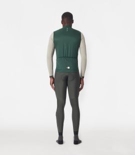 men cycling vest alpha green essential total body back | PEdALED
