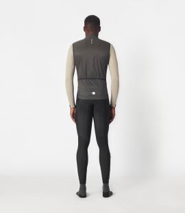 men cycling vest alpha grey essential total body back | PEdALED
