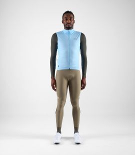 men cycling vest alpha light blue element total body front | PEdALED
