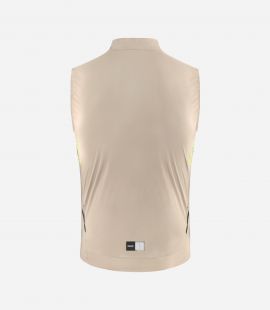 Cycling Waterproof Vest Off White for Men - Back - Element | PEdALED
