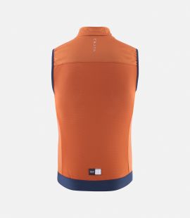 men cycling vest windproof orange essential back pedaled