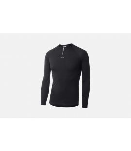 men merino base layers long sleeve black essential pedaled still life front