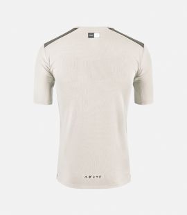 Cycling Merino Tee White for Men - Back - Odyssey | PEdALED
