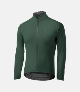 men neoshell jacket forest green mirai front pedaled