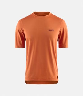 Cycling Gravel T Shirt Red for Men - Front - Jary | PEdALED