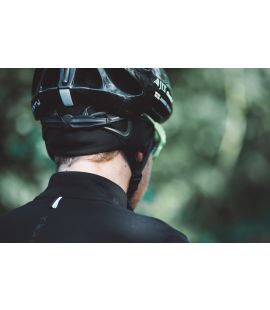 men winter cycling skull cap black yuki pedaled detail