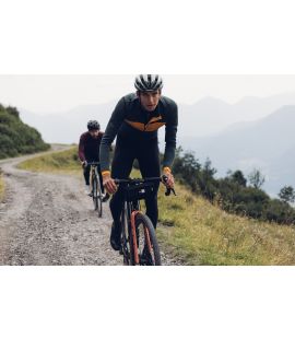 men merino long sleeve jersey forest green essential in action pedaled