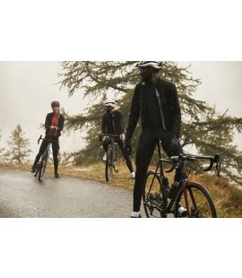 all weather men cycling jacket black mirai pedaled