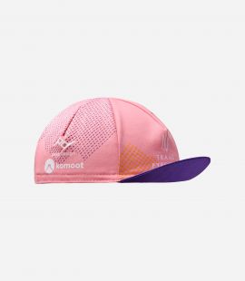 trans pyrenees cap 2023 pink right pedaled